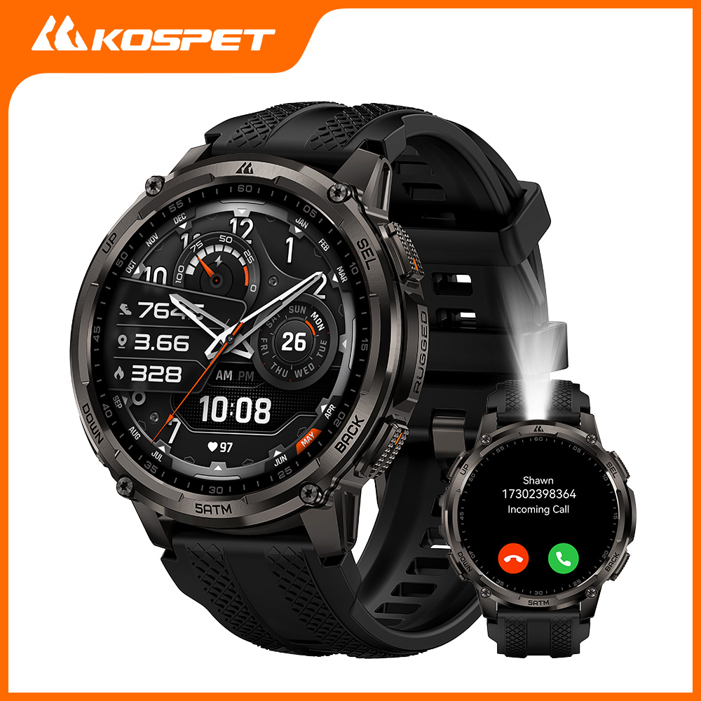 Heart Rate Gps Watch - KOSPET TANK T4C Smartwatch Orologio robusto