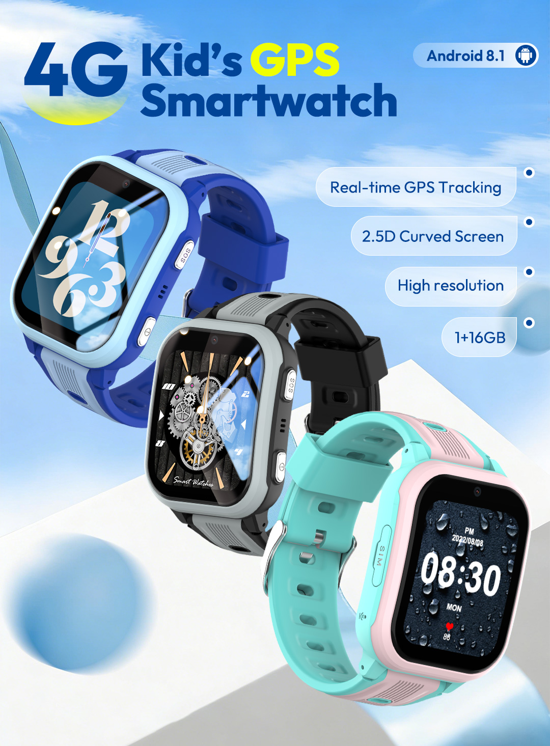 Smartwatch Watches Gift For Girls - Smartwatch KT41 - Orologio Telefono 4G