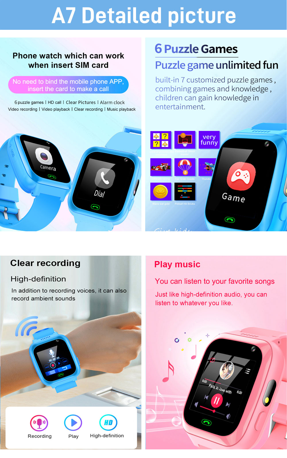 2G 4G Smart Watch per bambini  - Smartwatch Watches Gift For Girls recensione e prezzo